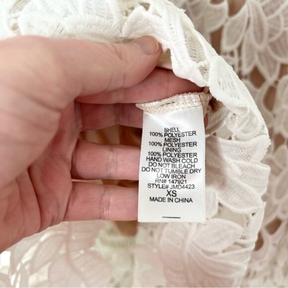 LULUS Pinnacle of Prestige Ivory Lace Midi Dress Strapless White Bridal Size XS - Picture 12 of 16